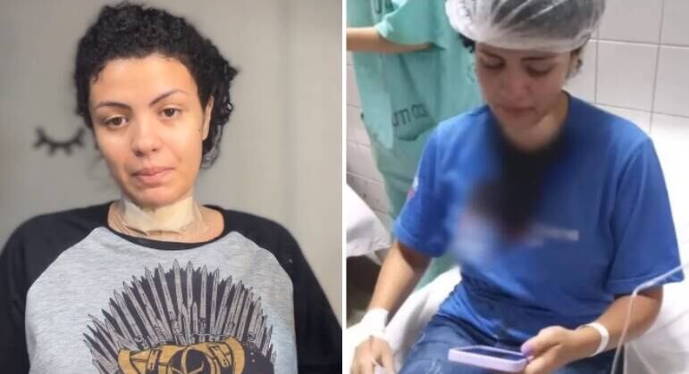 Thayná Parrião disse que ficou muito assustada e que chorou muito após sofrer o ataque