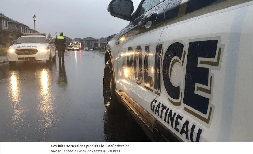 Carro de polícia da cidade de Gatineau, na província de Quebec, no Canadá