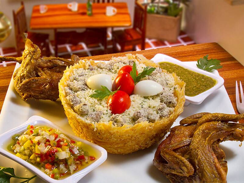 Crisana
Prato-Ninho de Codorna: Codorna com molho e farofa de coração em um ninho de batatas.
Local:Av. Artêmio Castro Valente, 295 - Salvador
