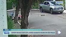 Homem reage e agride ladrão durante tentativa de assalto em São Paulo