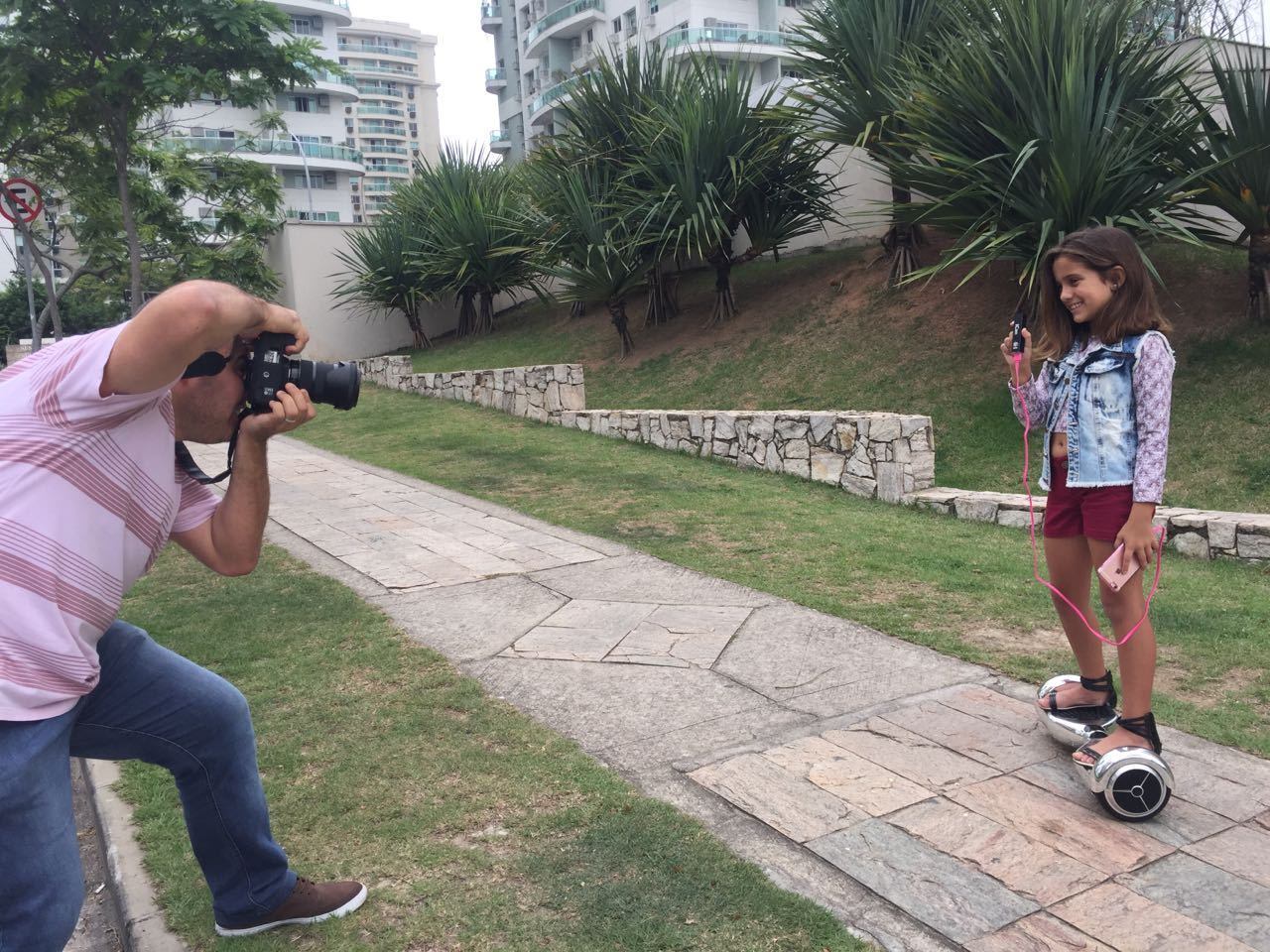 O clima de descontração tomou conta das fotos