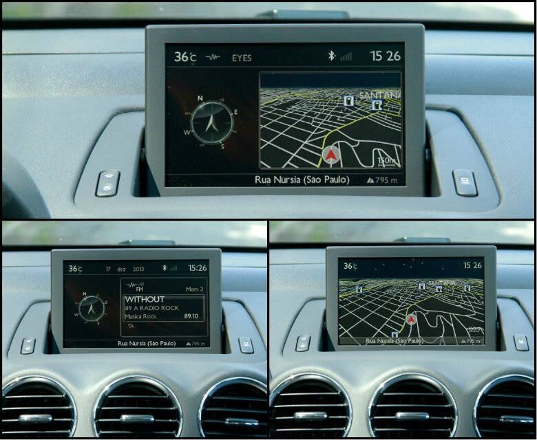 Detalhe dos três modos de navegação da central multimídia WIP NAV, item opcional na versão intermediária Allure, por R$ 2.000, e de série na versão top de linha Griffe THP 

ACELERAMOS O PEUGEOT 308 COM CÂMBIO AUTOMÁTICO DE SEIS MARCHAS! CONFIRA O TESTE

Saiba tudo sobre carros! Acesse R7.com/carros
E confira os melhores preços de novos e usados em r7.icarros.com.br 
