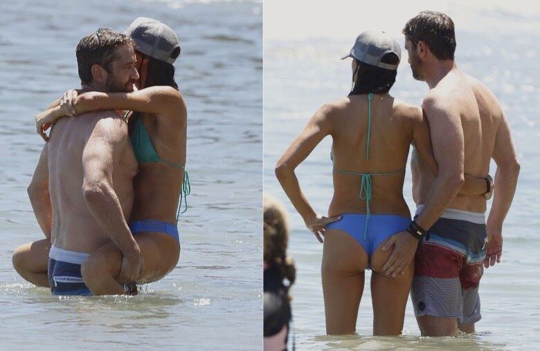 Gerard Butler e a namorada curtiram alguns momentos calientes neste último fim de semana, nos Estados Unidos