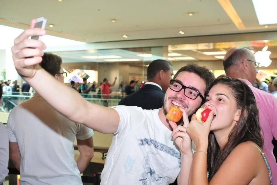 Inauguração da primeira Apple Store no Brasil, no Rio de Janeiro