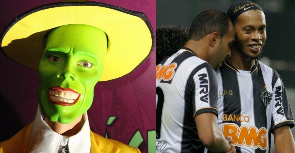 Em agosto de 2013, o ídolo do Atlético-MG chegou ao Independência de cara nova. Após passar por cirurgia estética no dia anterior, Ronaldinho voltou com o sorriso diferente e mais parecido com o personagem do filme O Máskara