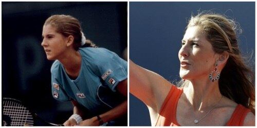 Monica Seles conquistou oito Grand Slam pela Ioguslávia e mais um como cidadã americana. A bela tem hoje 40 anos