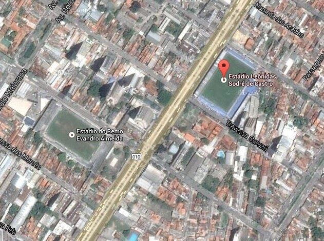 No norte do Brasil, em Belém do Pará, as casas dos dois principais times do Estado, o Remo e o Paysandu, estão a cerca de cinco minutos de caminhada