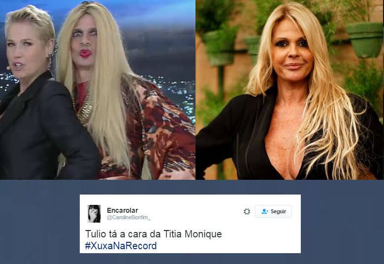 Os internautas também viram semelhanças entre a versão feminina do goleador e a ex-modelo Monique Evans 