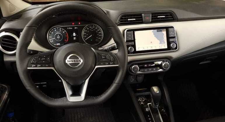 Interior do novo Nissan Versa 2023