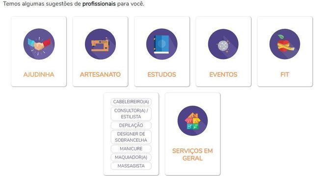 Portal da OITO separa profissionais em sete grupos de atividade