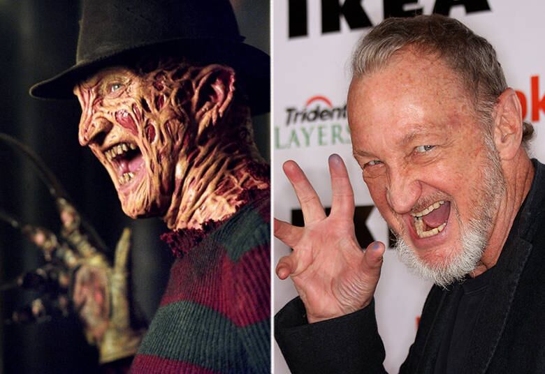 Outro clássico do terror é A Hora do Pesadelo, que tem Freddy Krueger, o ex-funcionário de uma escola infantil, perturbando os sonhos dos jovens. Quem o interpreta é Robert Englund