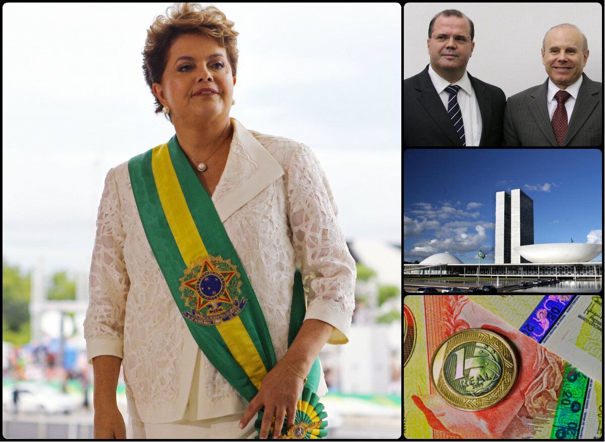 A eleição da presidenta Dilma Rousseff em 2011 não trouxe mudanças no Ministério da Fazenda, cujo ministro continua sendo
Guido Mantega. No BC também não houve modificações, permanece Alexandre Antonio
Tombini