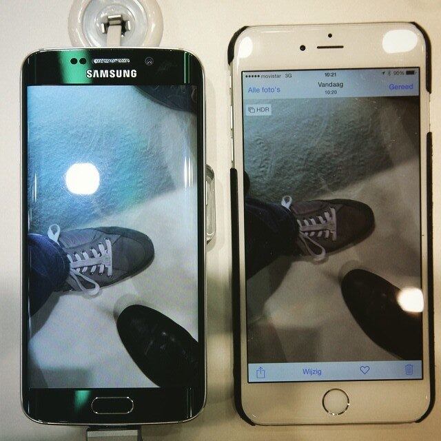 Câmera

Galaxy S6 Edge: A Samsung caprichou na câmera dos
Galaxys. A versão traseira tem 16 megapixels e a frontal tem 5
megapixels. Além disso, os sensores permitem maior entrada de luz, o que
garante fotos melhores em ambientes escuros - mesmo no caso das selfies