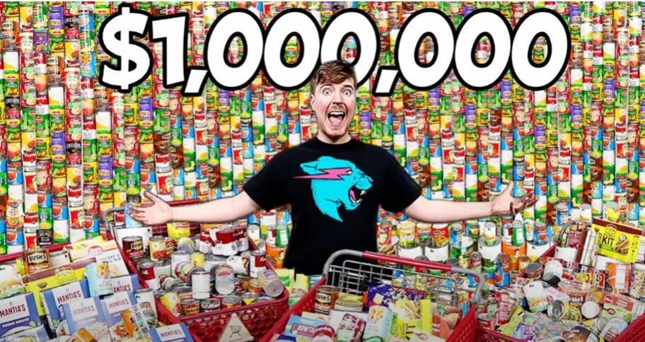 Mr Beast dá tanto dinheiro que é considerado, acima de tudo, um filantropo nos Estados Unidos.