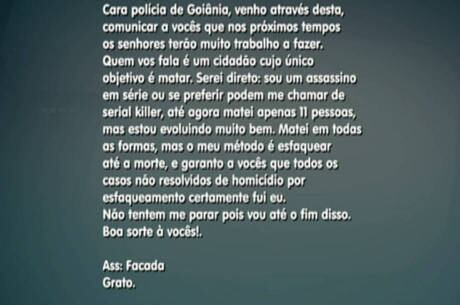 Rocha foi apontado como autor de carta enviada à polícia em 2013