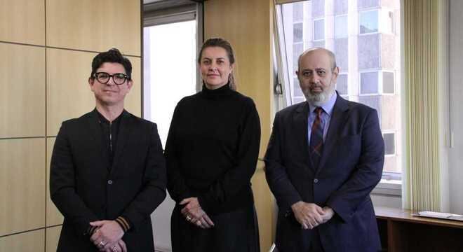 André Dias, Dra. Maria Cristiana Simões Amorim Ziouva e Luiz Cláudio Costa