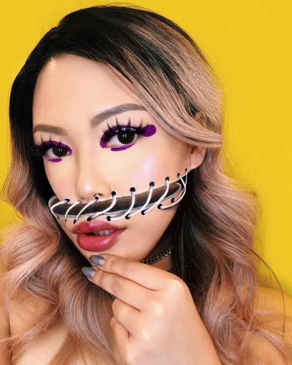 Além de seus sonhos, a maquiadora se inspira no trabalho de fotógrafos, em pinturas e desenhos gráficos

