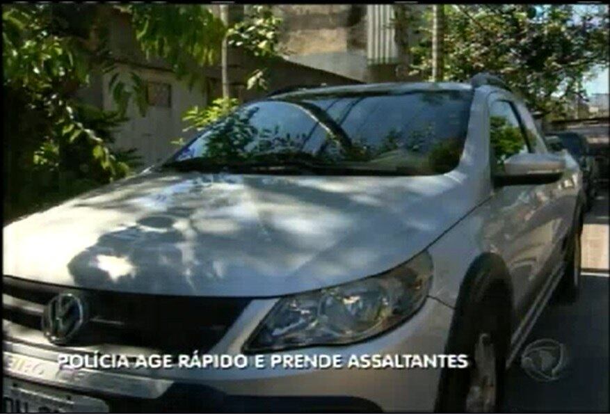 Uma viatura se acidentou durante a perseguição