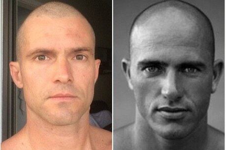 Claudio Heinrich acha que ficou parecido com Kelly Slater