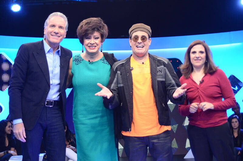 Roberto Justus recebe o trio de humoristas, que brincou com o escândalo da Petrobras e o racionamento de água