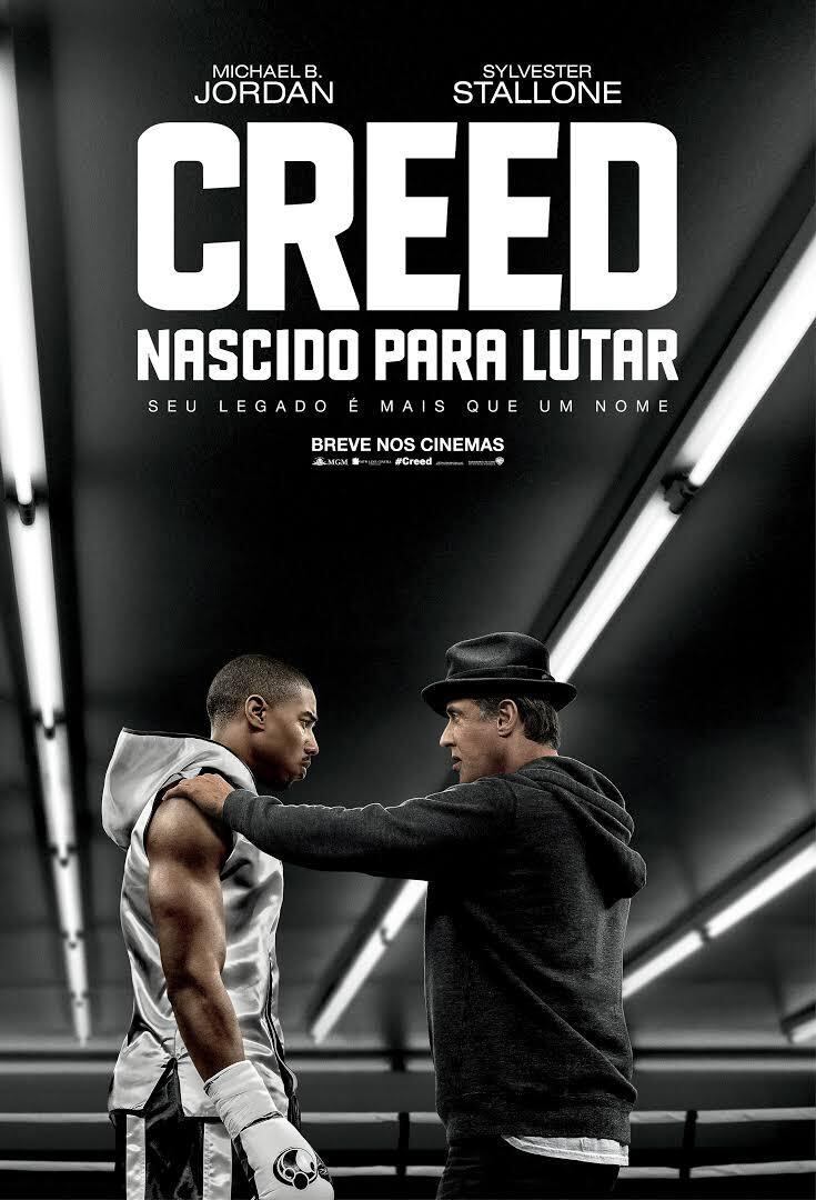 Creed: Nascido para lutar (2015) - "Adonis Johnson, filho do campeão de boxe Apollo Creed, pede a Rocky Balboa, que está aposentado, para ser seu treinador. Rocky aceita, mas tem dúvidas se Adonis tem o coração de um verdadeiro lutador"