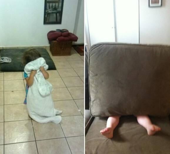 Verdadeiros ninjas da camuflagem...