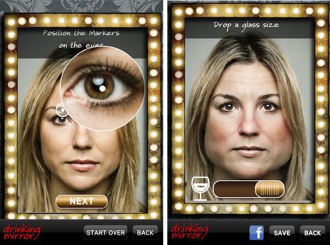 O app faz uma simulação dos efeitos do álcool sobre uma foto
que tenha sido fornecida pela usuária do telefone