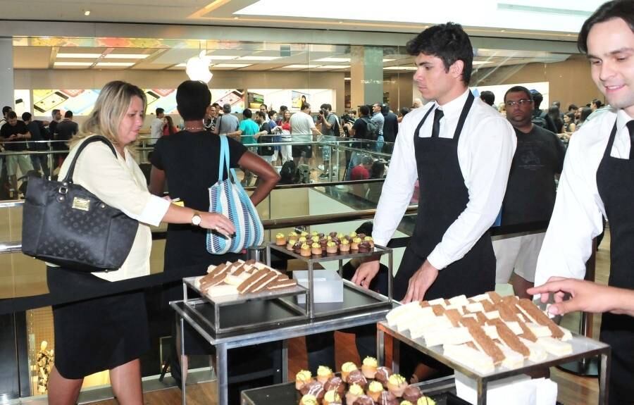 Inauguração da primeira Apple Store no Brasil, no Rio de Janeiro