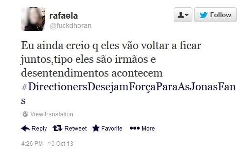 Mostrando maturidade, os fãs de One Direction tentaram acalmar os fãs de Jonas Brothers