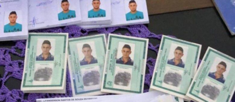 Identidades forjadas apreendidas pela operação do MPF