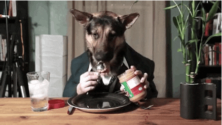 Quando chega a hora de ir para o refeitório, você come feito um desesperado