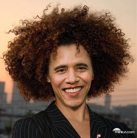 Barack Obama: cabelo estiloso. Até ficou mais jovem