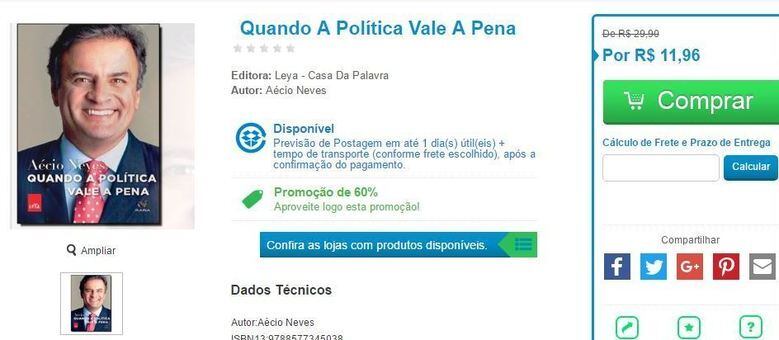 Livro foi publicado em outubro de 2014