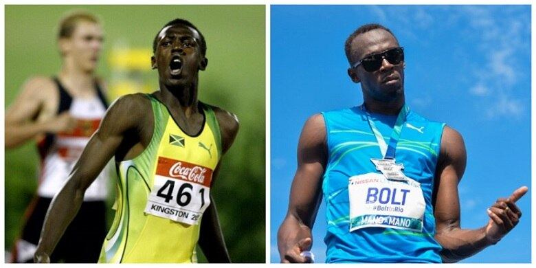 Usain Bolt já era rápido quando mais jovem