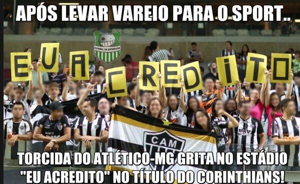 O Atlético-MG, que levou 4 a 1 do Sport e se afastou do Corinthians, também sofreu com os rivais