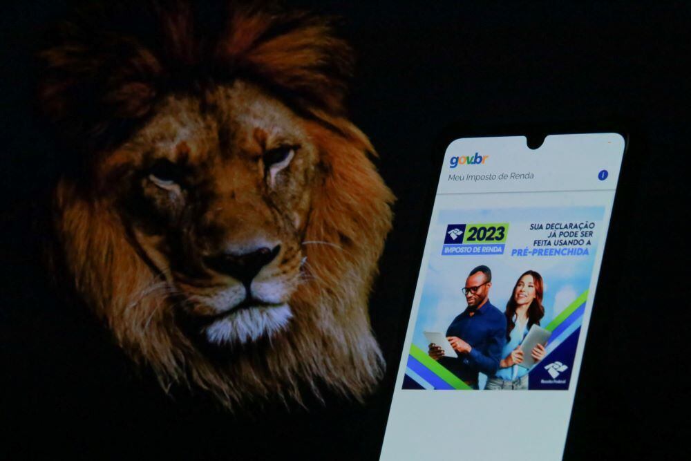  Tela do aplicativo do Meu Imposto de Renda, na cidade de Blumenau (SC), nesta quarta-feira (29). A Receita Federal disponibiliza um Aplicativo com intuito de facilitar a vida dos contribuintes. Apesar de todo o processo poder ser feito pelo site do órgão o aplicativo disponibiliza recursos que tornam mais fáceis as informações sobre a declaração do tributo. 