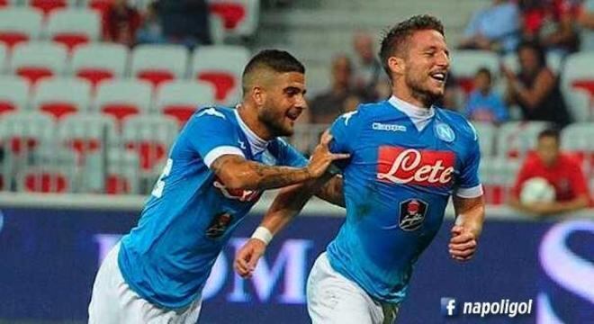 Insigne e Mertens, cada qual com oito gols no Campeonato Italiano