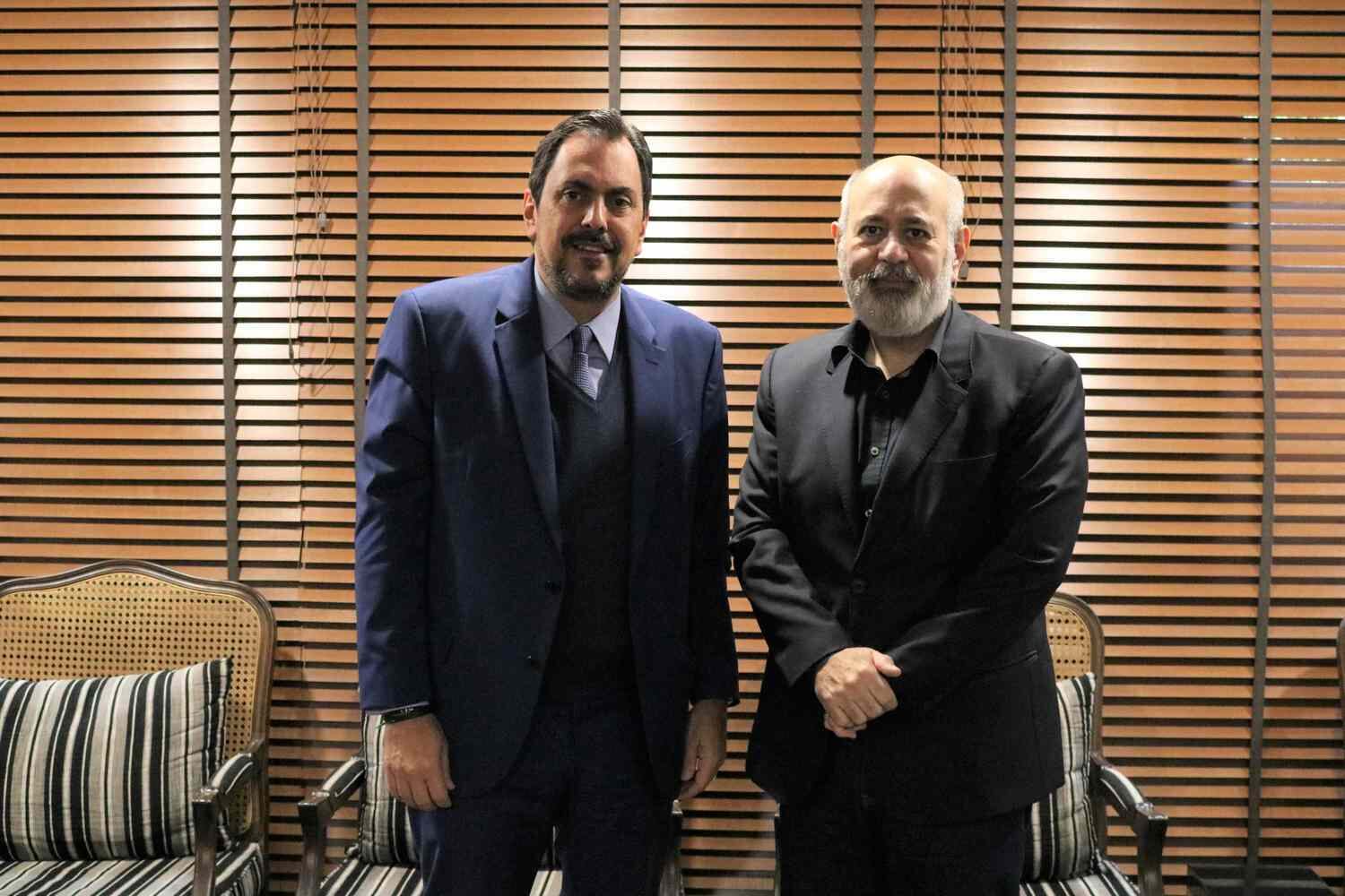 Jayme Martins de Oliveira Neto e Luiz Cláudio Costa: parceria entre instituições