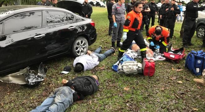 Tiroteio na 23 de Maio deixa três presos, um atropelado e um baleado