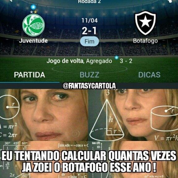 Os memes da eliminação do Botafogo para o Juventude (Reprodução)