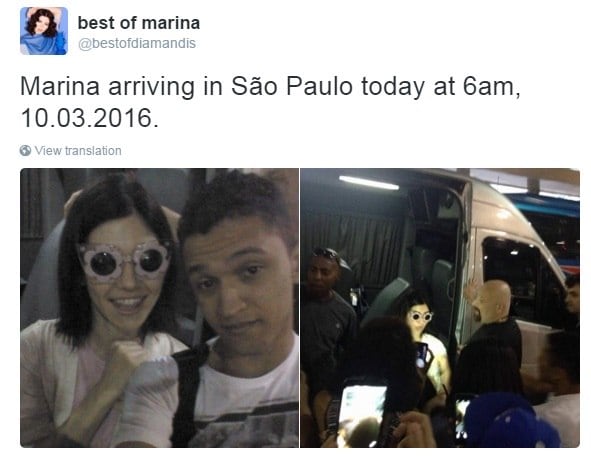 Mesmo com o alvoroço, ela não deixou de atender a galera e ainda aprendeu a dizer frases como "eu te amo" e "bom dia"