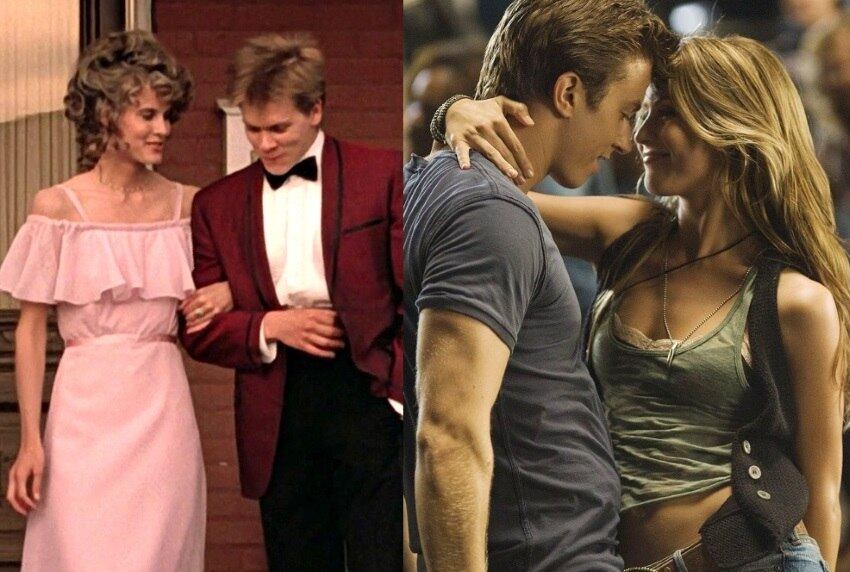 Footloose: Em 1984, podíamos até acreditar que em algumas cidades interioranas dos EUA, os mais conservadores pudessem proibir os jovens de frequentar bailes, por acreditarem que a música influenciava suas atitudes rebeldes.

Em 2011, a ideia pareceu ultrapassada para uma refilmagem e o tema, considerado polêmico antes, não chamou a atenção do público. As roupas provocantes eram óbvias demais. A  canção-tema foi regravada por Blake Shelton, que deu um toque de country music a nova versão, mesmo assim não funcionou!