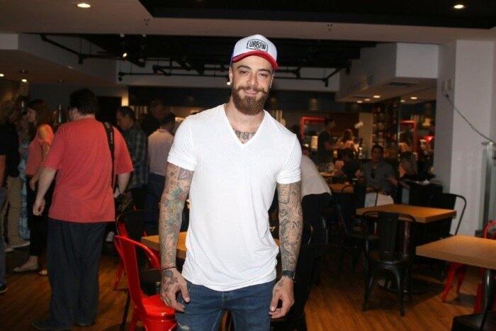 Felipe Titto prestigiou o amigo em São Paulo