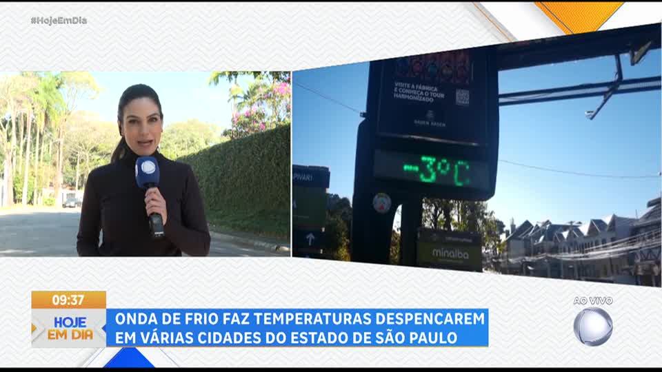 Onda de frio faz temperaturas despencarem no estado de São Paulo