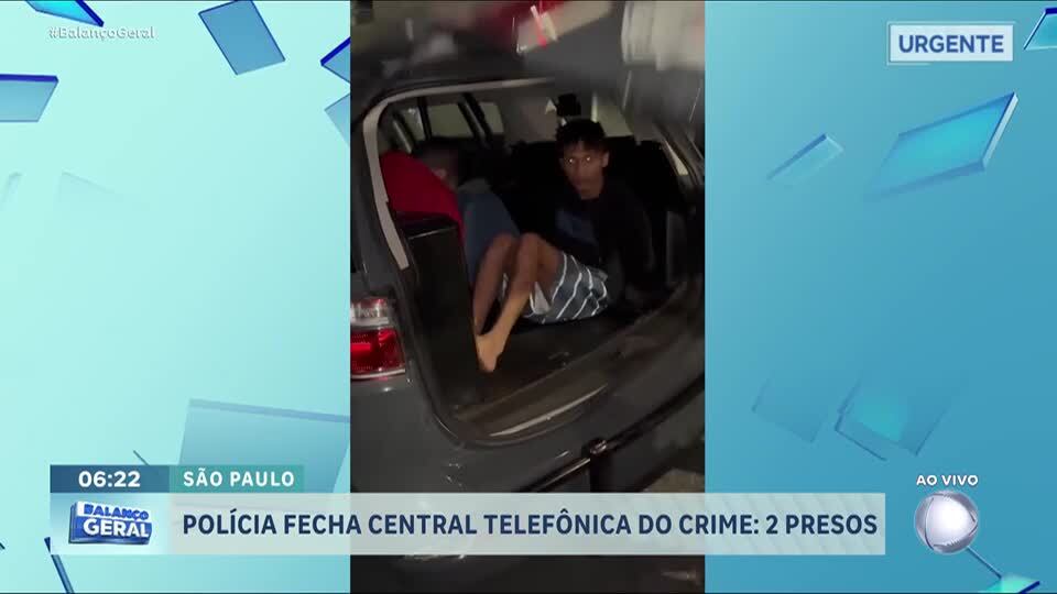 Polícia fecha central telefônica do crime e prende duas pessoas em São Paulo