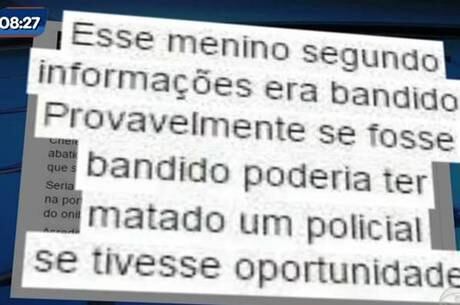 Publicação de texto online gerou revolta de familiares do menino