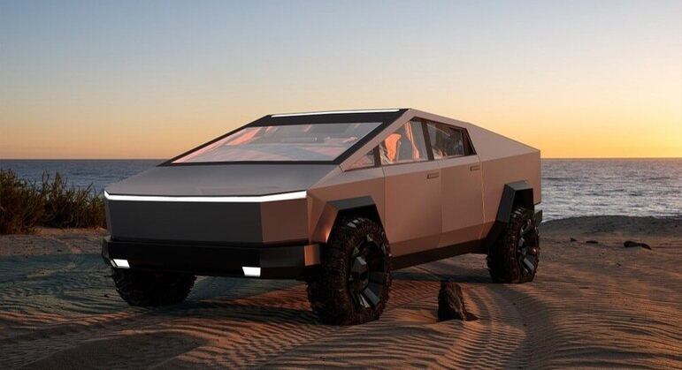 Tesla Cybertruck deve ser equipada com três motores elétricos, que entregam 800 cv