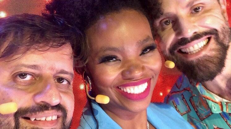 Trio da alegria passando por essa galeria! Jack Oliveira, Rafa Dantas e Marcelo de Assis eternizaram esse momento