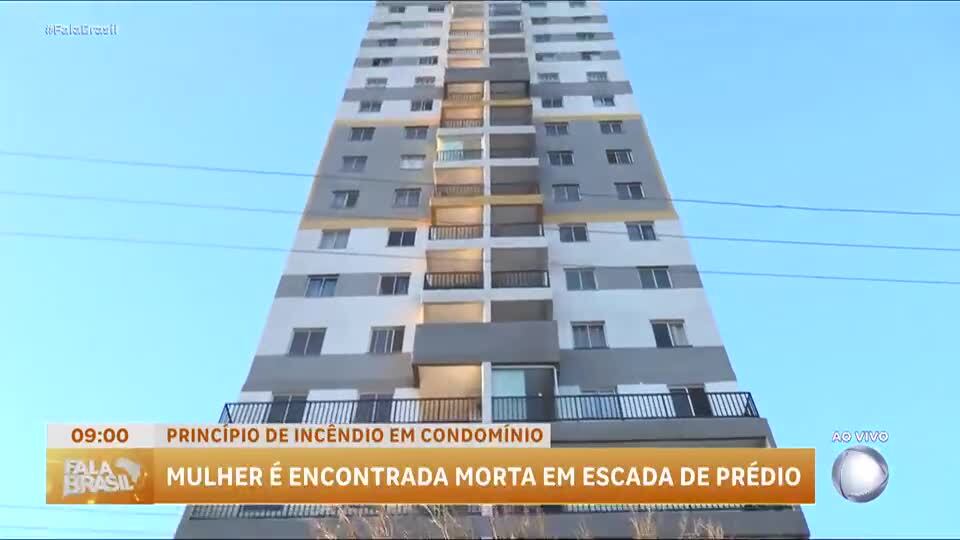 Mulher é encontrada morta com queimaduras em escada de emergência de prédio em São Paulo