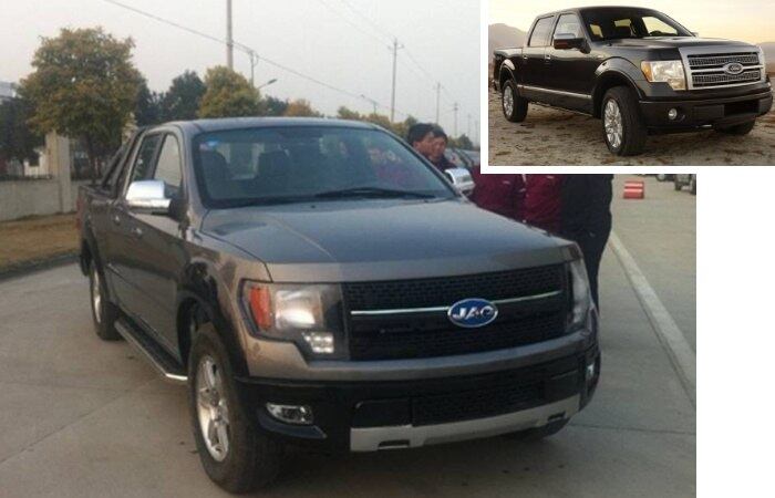E o que dizer do JAC 4R3? A picape chinesa era uma cópia tão absurda do Ford F150 que nem sequer chegou a ser lançada — a montadora norte-americana processou a marca chinesa para evitar que o modelo fosse comercializado